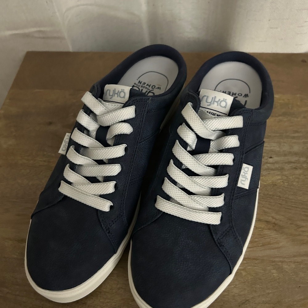 Ryka Women’s Dark Blue Sneakers with White Accents